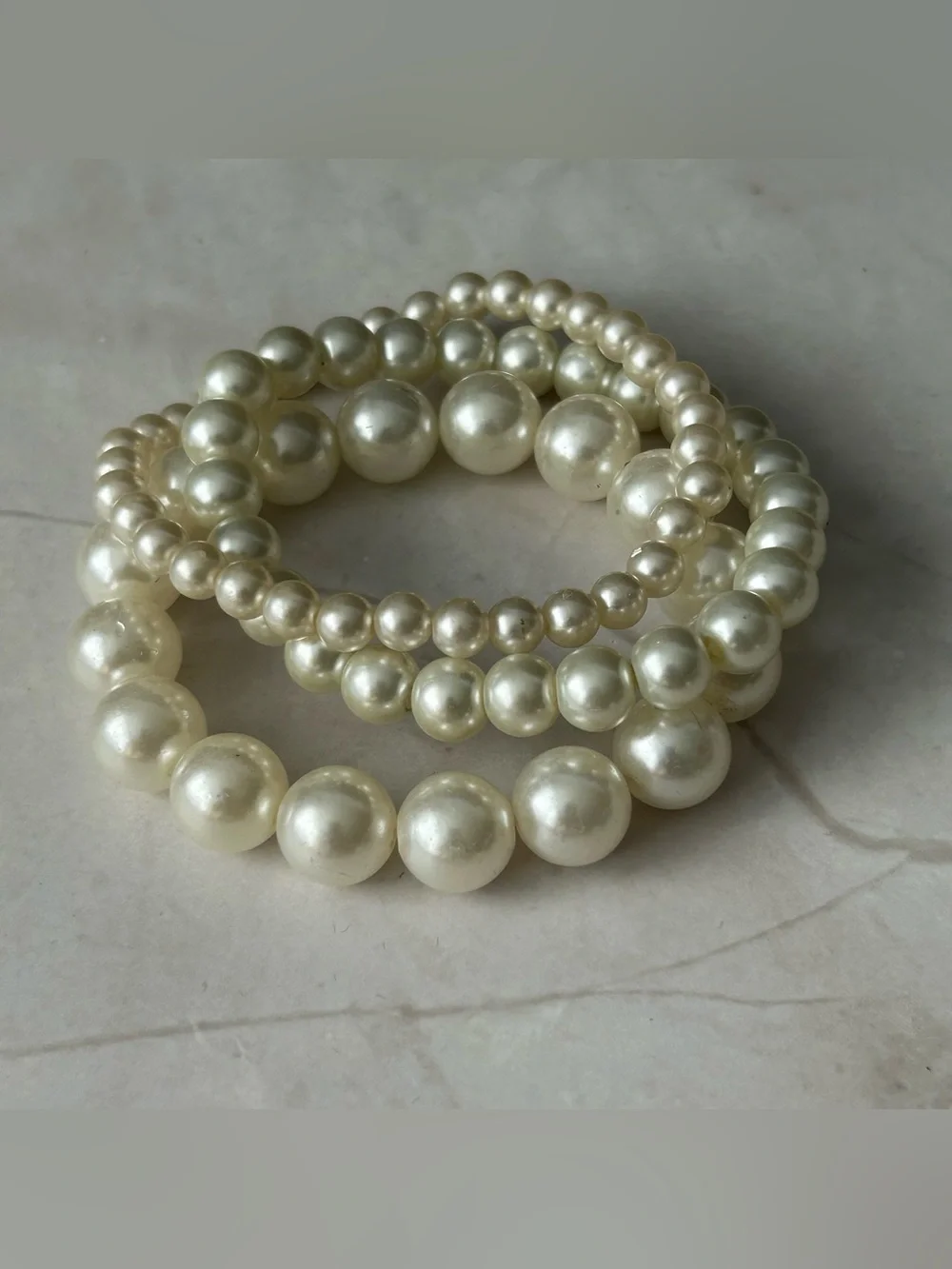Classic Pearl Stretch Bracelet Stack
